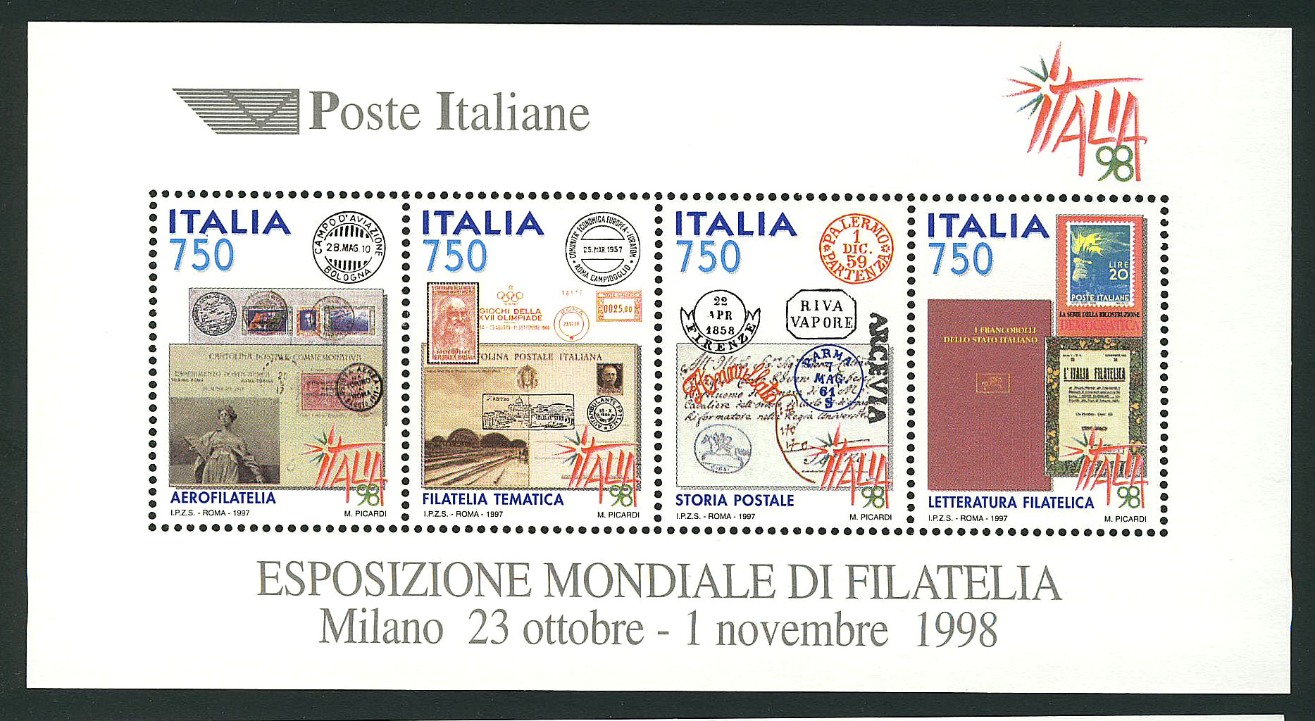 1998 - 3 x Esposizione Filatelica Sas.BF19 Bol.BF43.jpg